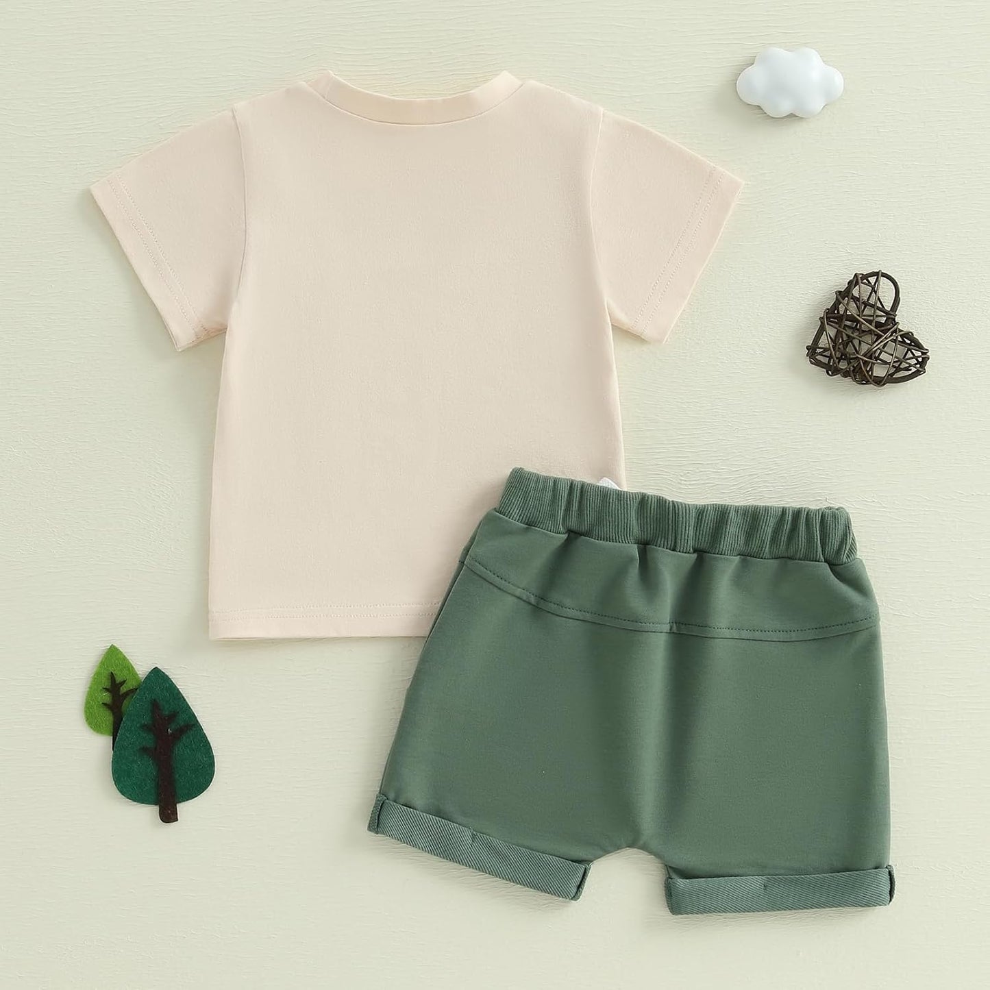 Summer Toddler Baby Boy Clothes Aunties/Mamas Boy Outfits 3 6 12 18 24 Months 2T 3T 4T Short Sleeve Tops Shorts Set