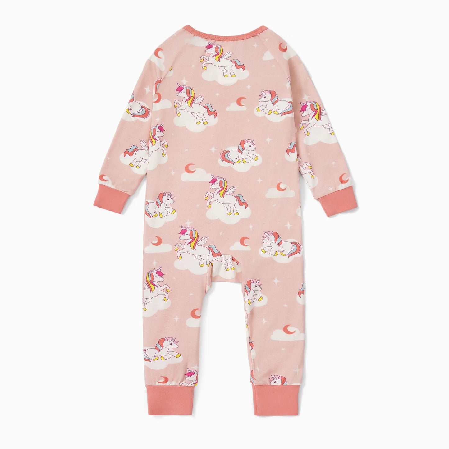 Baby Clothes for Girl Viscose from Bamboo Snug Fit Footless Zip Bodysuits Sleep N Play Pajamas for Newborn Baby Girl Gifts Pink Sleeper 2Pack,6-9 Months
