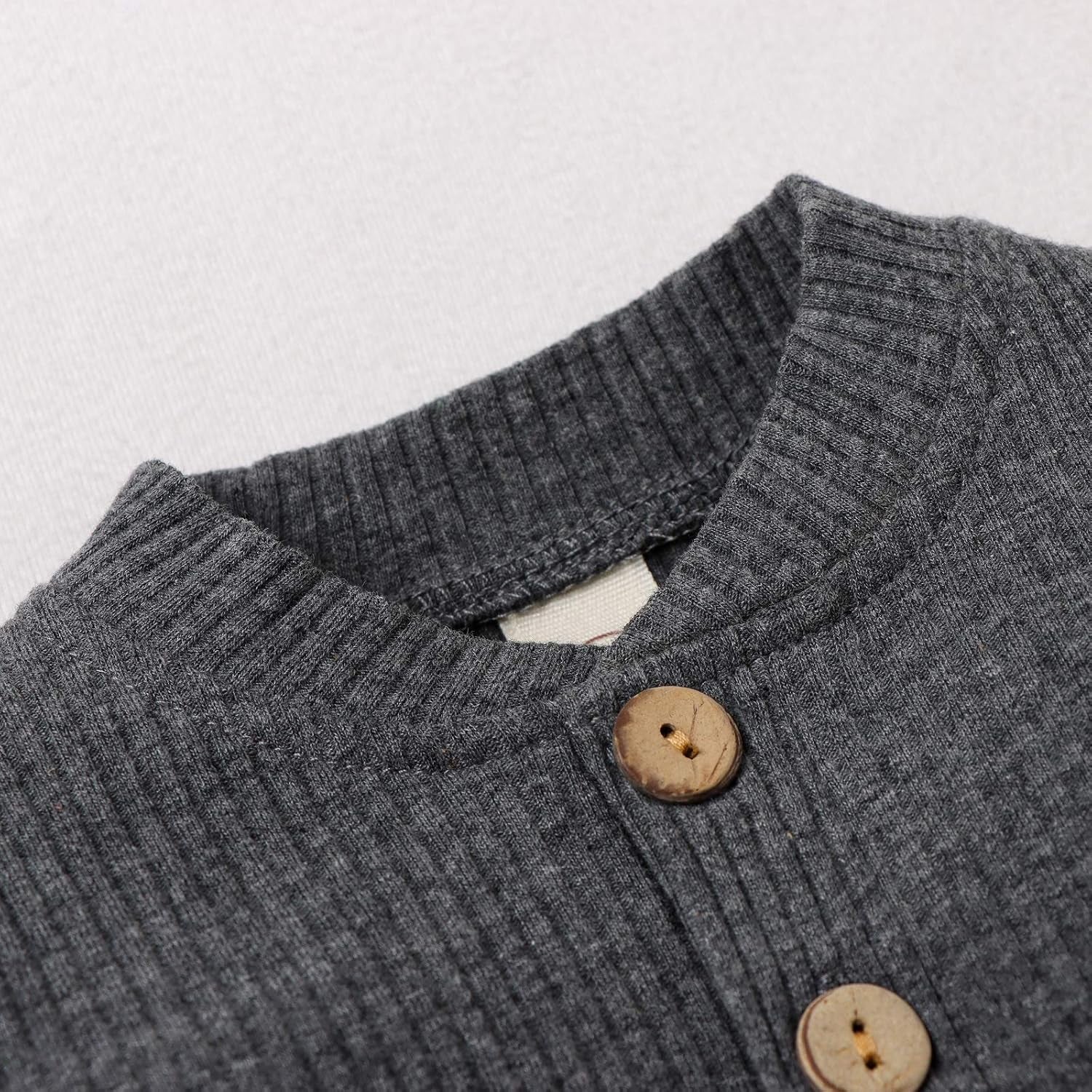 Newborn Baby Boy Fall Clothes 3 6 12 18 24 Months Outfits Long Sleeve Knitted Cotton Romper & Pants Infant Winter Sets