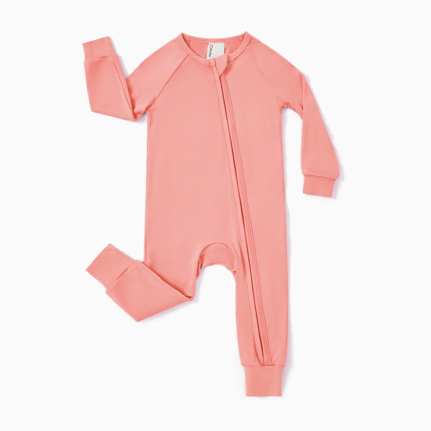 Baby Clothes for Girl Viscose from Bamboo Snug Fit Footless Zip Bodysuits Sleep N Play Pajamas for Newborn Baby Girl Gifts Pink Sleeper 2Pack,6-9 Months