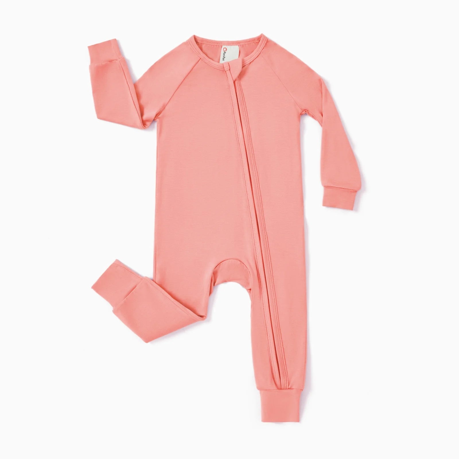 Baby Clothes for Girl Viscose from Bamboo Snug Fit Footless Zip Bodysuits Sleep N Play Pajamas for Newborn Baby Girl Gifts Pink Sleeper 2Pack,6-9 Months