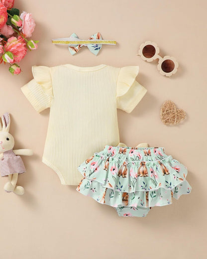 Newborn Infant Baby Girl Clothes Romper Shorts Set Floral Summer Outfits Cute Baby Clothes Girl