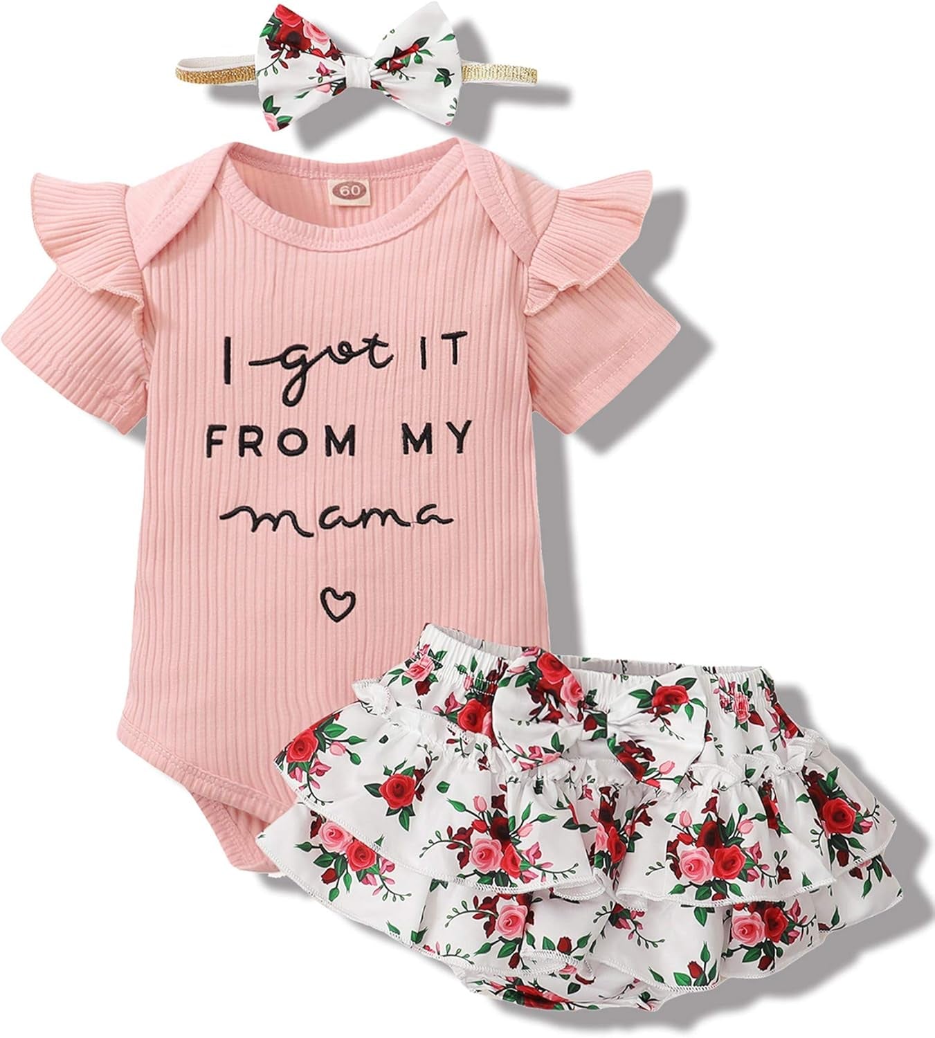 Newborn Infant Baby Girl Clothes Romper Shorts Set Floral Summer Outfits Cute Baby Clothes Girl