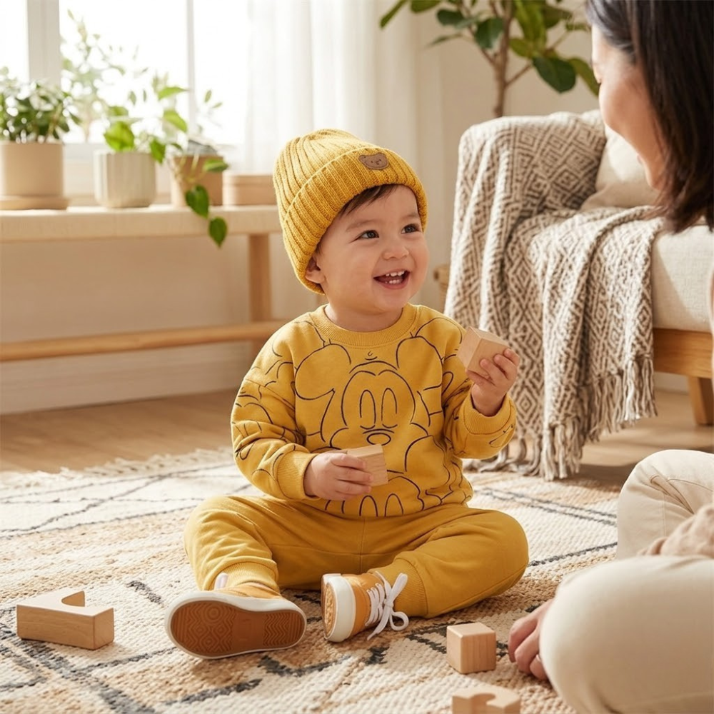 MiniMood – Summer Tracksuit Set for Babies (T-Shirt & Shorts)