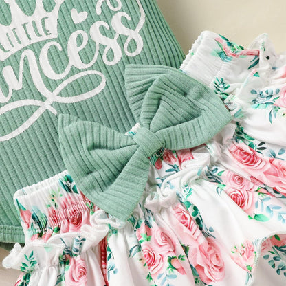 Newborn Baby Girl Clothes Infant Ruffles Romper Shorts Set Floral Summer Outfits Cute Baby Clothes Girl