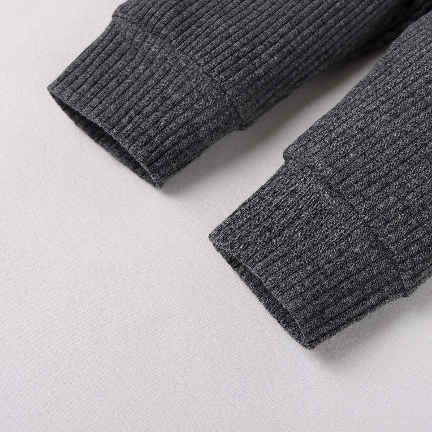 Newborn Baby Boy Fall Clothes 3 6 12 18 24 Months Outfits Long Sleeve Knitted Cotton Romper & Pants Infant Winter Sets