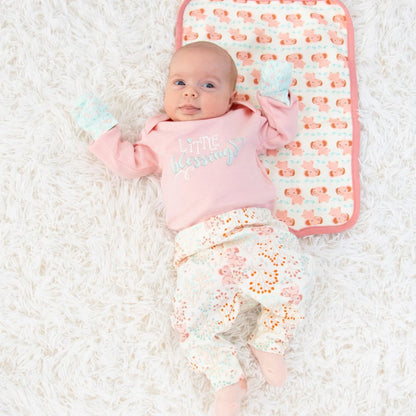 16-Piece Baby Layette Newborn Clothing Gift Set for 6 to 9 Months, Floral Elephant