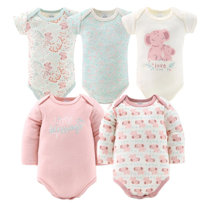 16-Piece Baby Layette Newborn Clothing Gift Set for 6 to 9 Months, Floral Elephant