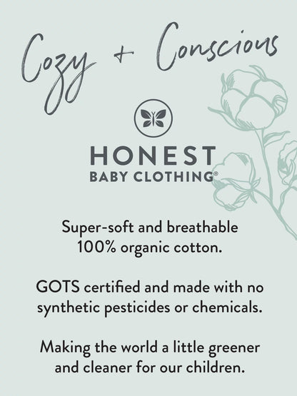 Baby Boy or Girl Gender Neutral Organic Cotton Long Sleeve Bodysuits, 8 Pack (Newborn-24 Months)
