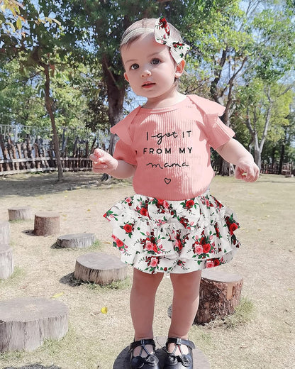 Newborn Infant Baby Girl Clothes Romper Shorts Set Floral Summer Outfits Cute Baby Clothes Girl