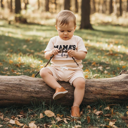 Baby Boy Clothes 3 6 12 18 Months Summer Outfit Baseball Embroidery Waffle Short Sleeve Romper & Shorts Set