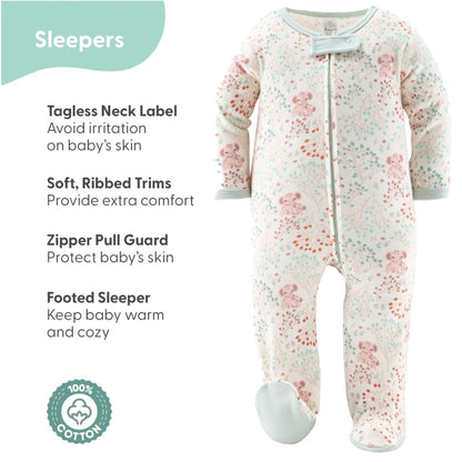 16-Piece Baby Layette Newborn Clothing Gift Set for 6 to 9 Months, Floral Elephant