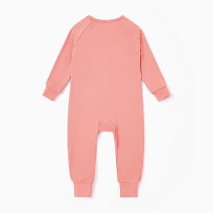 Baby Clothes for Girl Viscose from Bamboo Snug Fit Footless Zip Bodysuits Sleep N Play Pajamas for Newborn Baby Girl Gifts Pink Sleeper 2Pack,6-9 Months
